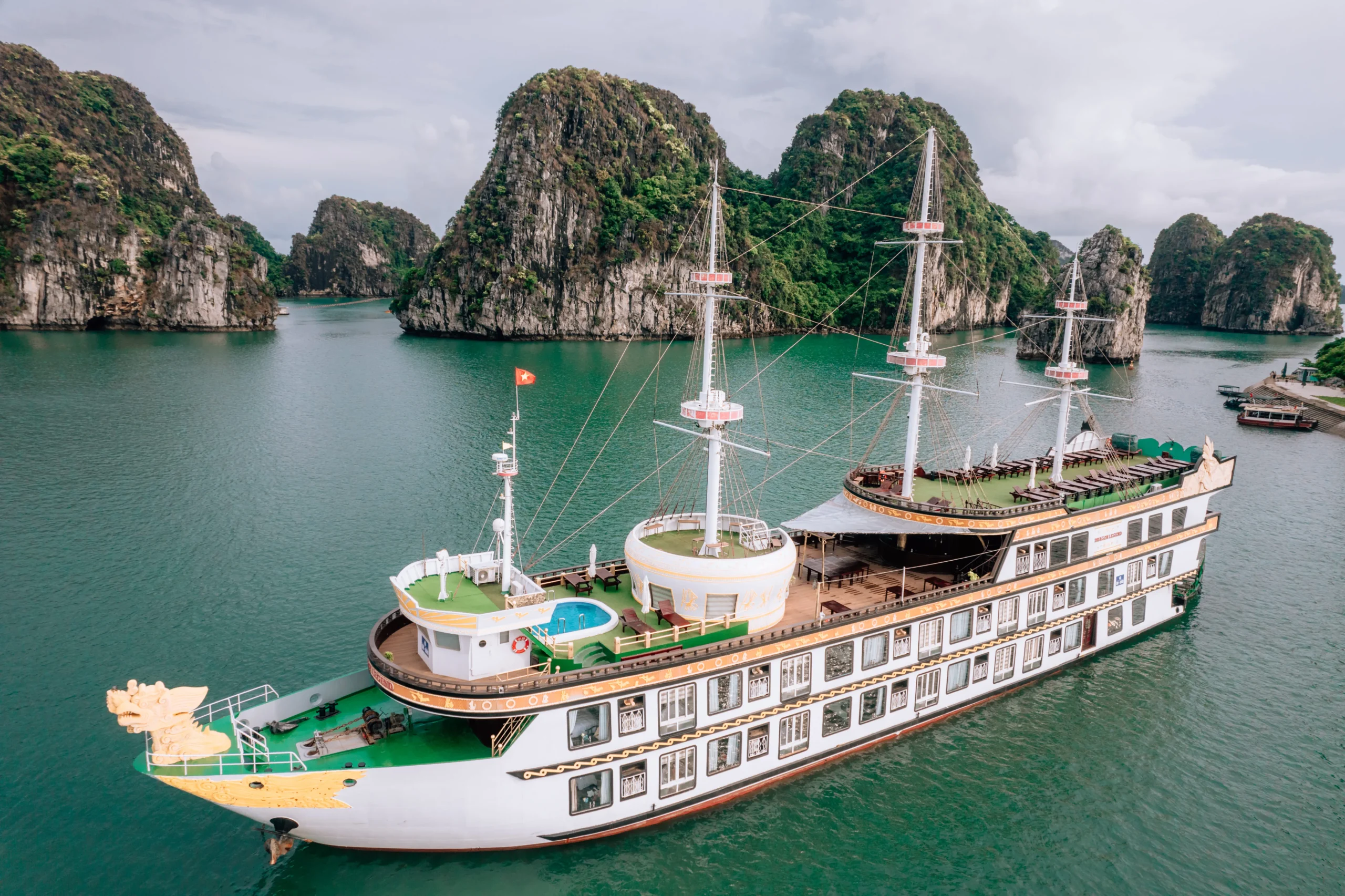 Dragon Legend Cruise – The Best Halong Overnight Cruise to Explore Untouched Bai Tu Long Bay 1 Halong bay Dragon Legend Cruise