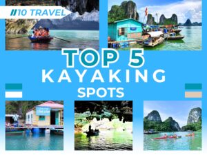 Halong bay day cruise kayaking spots
