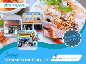 Halong steamed rice rolls with squid sausage